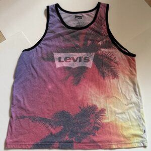 New Levi's XXL palm trees sunset Tank top